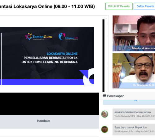 Edukasi101, TemanGuru dan GSM Semarang Selenggarakan Pelatihan Online untuk Guru di Kota Semarang